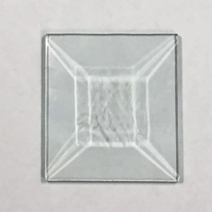 P#588GC-B Rectangle Bevel Glass 1 5/8"  x 1 13/16" Glue Chip Seconds