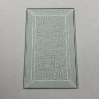 Glue Chip Rectangle Bevel Glass 3"  x 5"