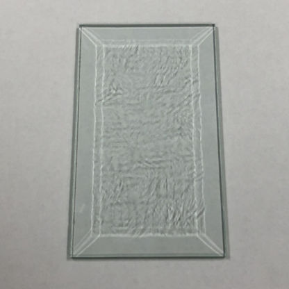 Glue Chip Rectangle Bevel Glass 3"  x 5"