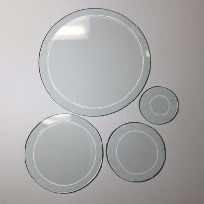 Clear Circle Bevel - 4" - Box of 30 - Image 2