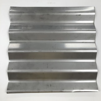 12" x 11 3/4" Wavey Mold Stainless Steel