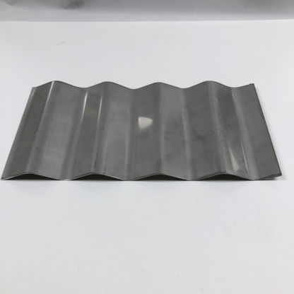 4" x 12" Wavey Mold Stainless Steel