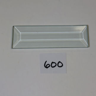 B#600 Rectangle Bevel Glass 1 1/16"  x 3 7/16" w/ Flat