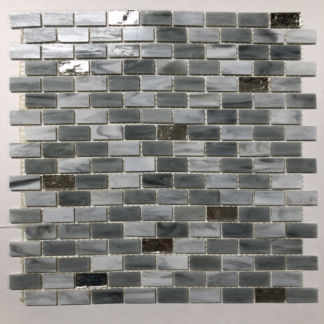 Mosaic Glass Tile MIR01 - Grey -2 Tile Sheets