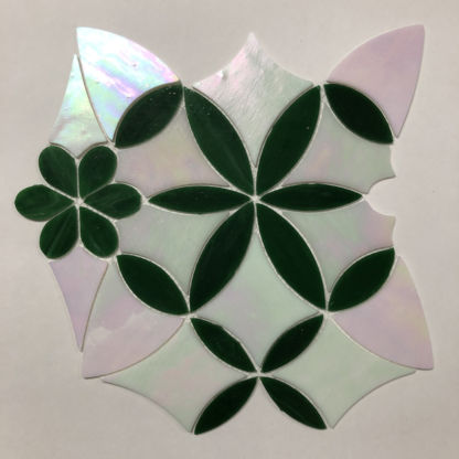 Mosaic Glass Tile Kaleidoscope 06-026 - 2 Tile Sheets