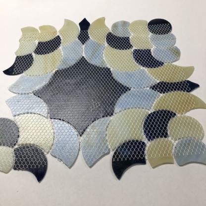 Mosaic Glass Tiles 052 Multi color- 5 tiles - Image 3