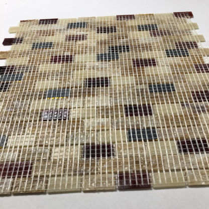 Mosaic Glass Tile MIR02 - Browns- 2 Tile Sheets - Image 3
