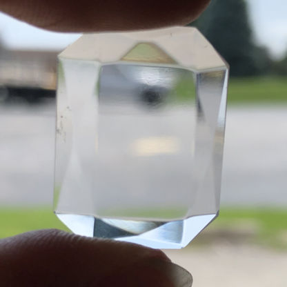 Faceted Octagonal 19 x 24mm Jewel-Clear - Image 2