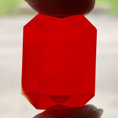 Faceted Octagonal 19 x 24mm Jewel-Red - Image 2