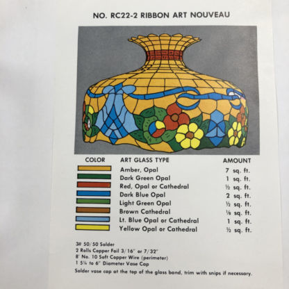 Worden RC22-2 Ribbon Art Nouveau Lamp Pattern - Image 2