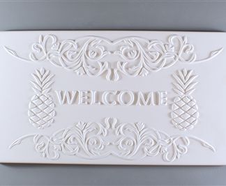 DT15 Pineapple Welcome Tile