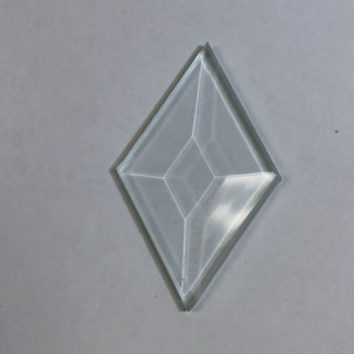 Diamond Bevel Glass 1 1/2" x 2 1/2"