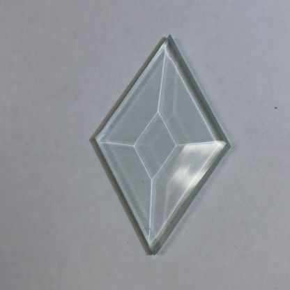 Diamond Bevel Glass 1 1/2" x 2 1/2"