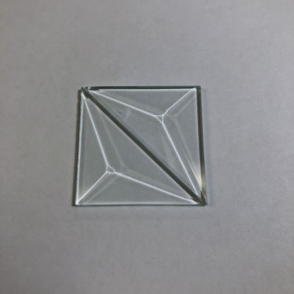 Triangle Bevel Glass 1 1/2" x 1 1/2" x 2 1/16" - Image 2