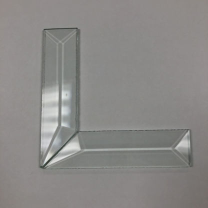 Corner Beveled Glass Set - 1 " x 4"