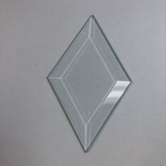 Diamond Bevel Glass 3" x 5"