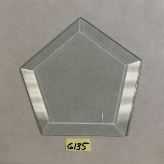 CFG135 Clear Odd Pentagon Bevel