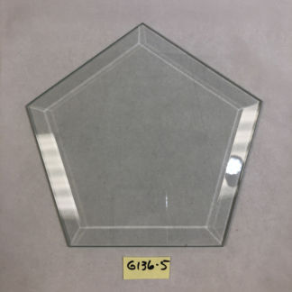 CFG136-5 Clear Pentagon Bevel