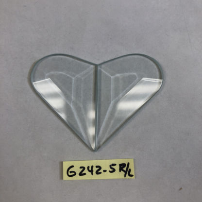 CFG242 L/R - Clear Small Heart Bevel Set