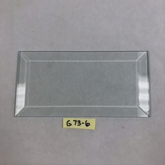 CFG73-6 Rectangle Bevel Glass 3" x  5 15/16"