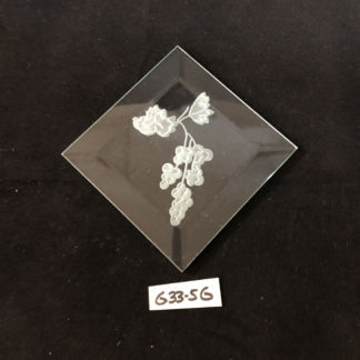 CFG33G -Engraved 3" Square Bevel Grapes