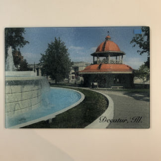 Decatur Transfer House Cutting Board-With Fountain