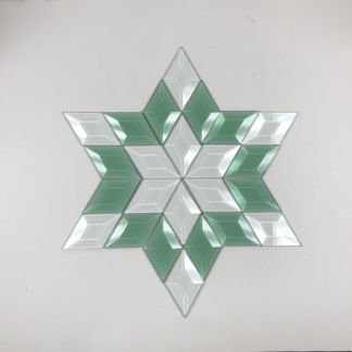 MMS 9000 Colored and clear beveled glass star cluster