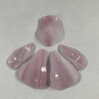 3-D Glass Iris Petals - Pink