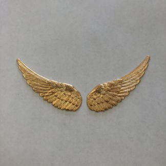 Brass 3-D Angel Wing Set (2) -  FA724