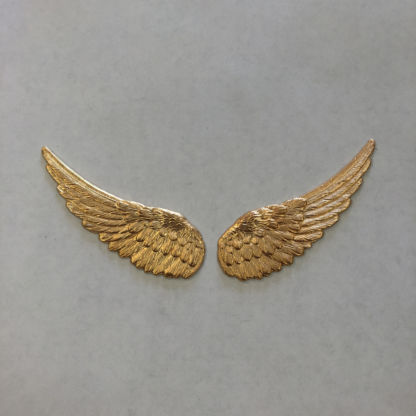 Brass 3-D Angel Wing Set (2) -  FA724