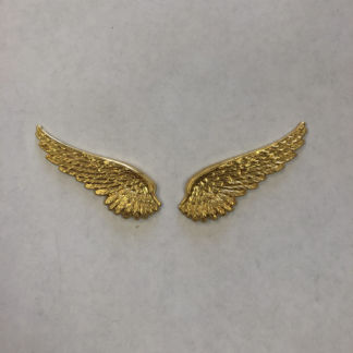Brass 3-D Angel Wing Set (2) -  FR645