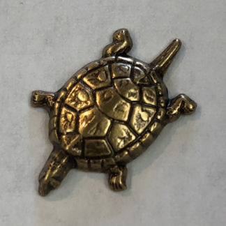 Ant. Brass 3-D Turtle - FW330X