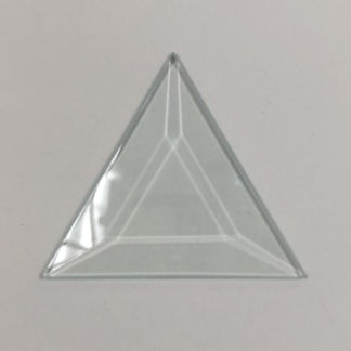 Triangle Bevel Glass 3" x 3" x 3"