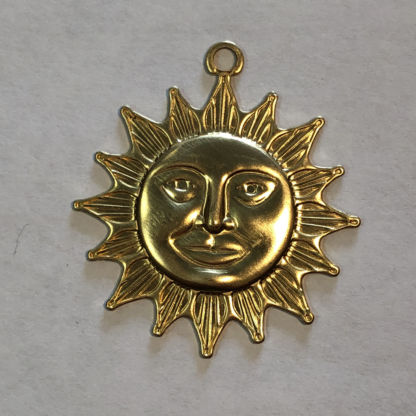 Brass Medium Sun Face- TM108