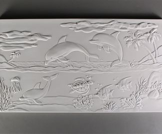 DT33 Dolphin Seascape Texture Mold