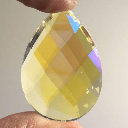 Teardrop Faceted Dichroic Jewel 32mm x 48mm - PY
