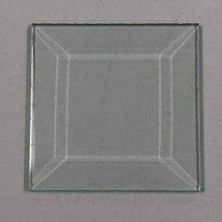 2 1/2" x 2 1/2" Clear Bevel Square