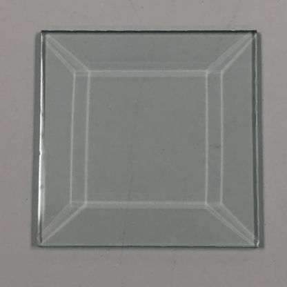 2 7/16" x 2 7/16" Clear Bevel Square #2716