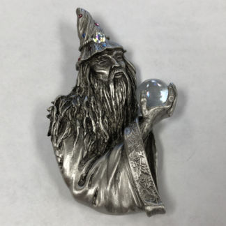 CF-CL9637 Pewter Merlin with Glass Ball
