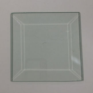 4" x 4" Clear Bevel Square