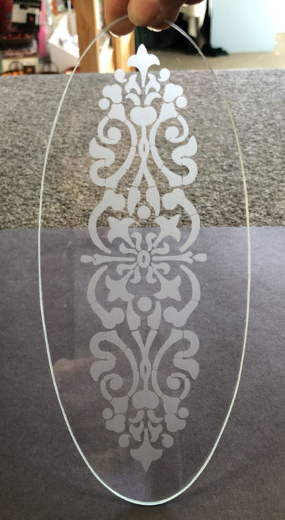 Etched Victorian Oval-#358 - Image 2
