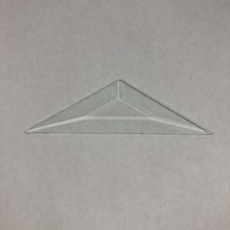 Triangle Bevel Glass 2 7/8" x 2 7/8" x 5"
