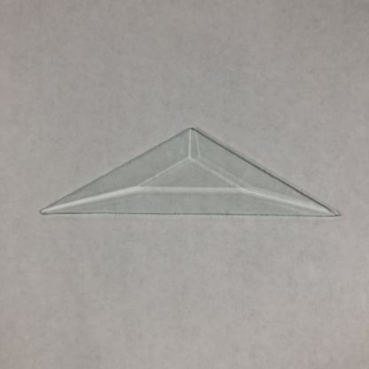 Triangle Bevel Glass 2 7/8" x 2 7/8" x 5"