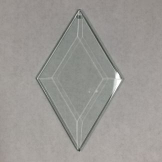 Diamond Bevel Glass 3" x 5" with Hole