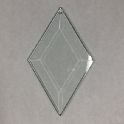 Diamond Bevel Glass 3" x 5" with Hole