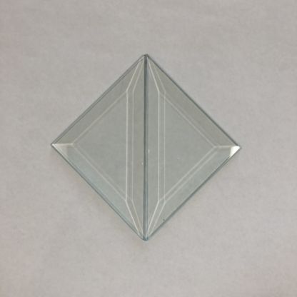 Triangle Bevel Glass 4" x 4" x 5 11/16" - Image 2