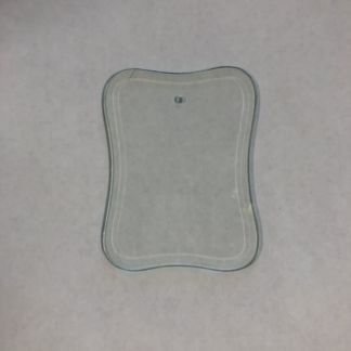 Clear Wavey Rectangle Bevel with hole