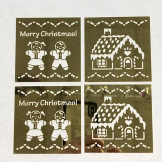 Brass Holiday Filigree Set-CH2 Gingerbread House & Kids