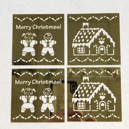 Brass Holiday Filigree Set-CH2 Gingerbread House & Kids