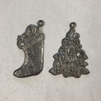 2-D Lead Casting Holiday Set #7-Tree & Stocking